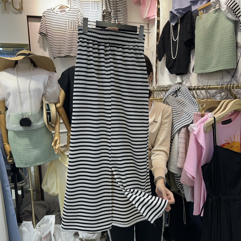 BUTTU韓國代購女士新款熱賣25春夏真品人氣時尚休閑長裙雙面10 O CLOCK/Buttu長裙