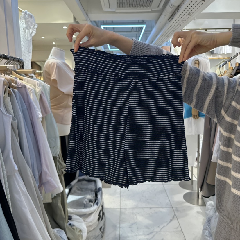 HARU韓國直郵女裝新品休閑25春夏人氣熱賣時尚推薦短褲條紋HARU短褲圖色2