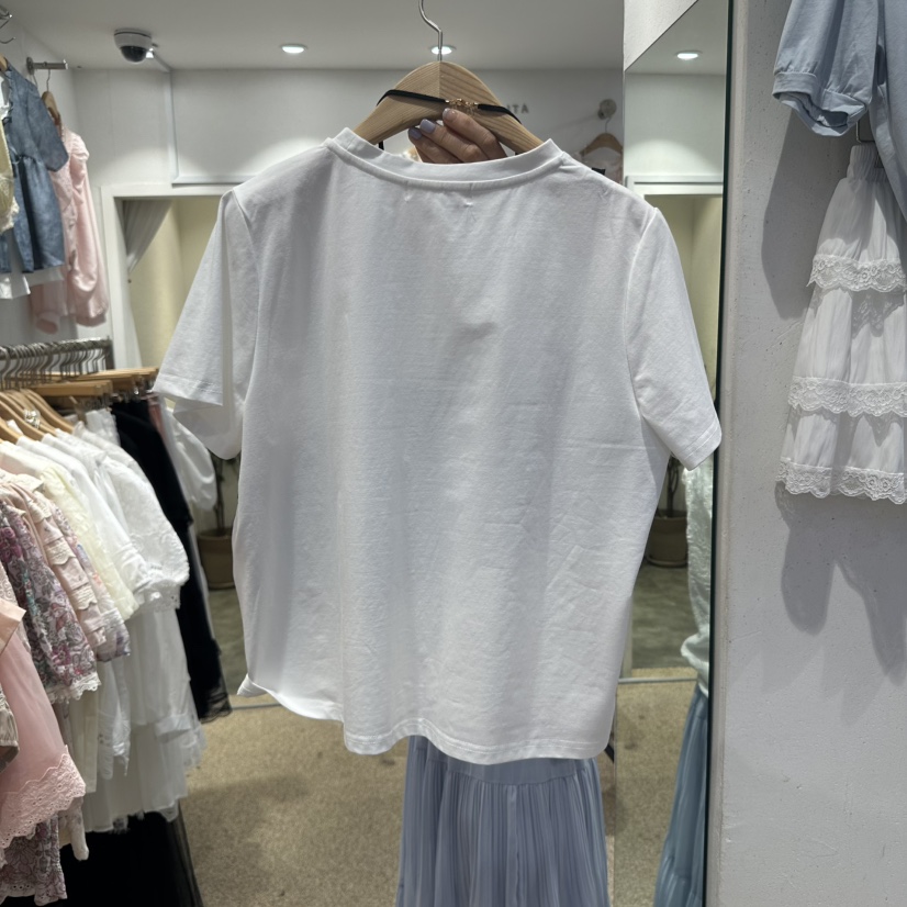 空韓國直郵女裝新品時尚真品熱賣25春夏推薦休閑人氣職業T恤BELITAT恤