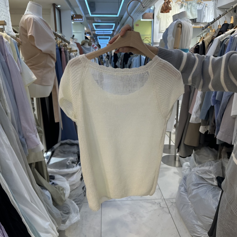 HARU韓國直郵女裝新品推薦休閑熱賣25春夏職業時尚真品針織衫HARU針織衫