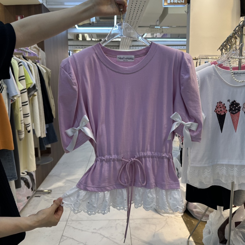 BLUE BANANA東大門直郵女士新品休閑推薦時尚25春夏職業T恤BLUE BANANAT恤