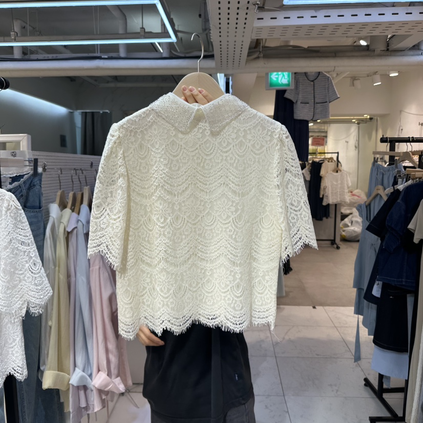 DREAM GIRIS東大門實拍女裝新款真品人氣25春夏襯衫蕾絲衫DREAM GIRIS/HOT PLACE襯衫/蕾絲衫