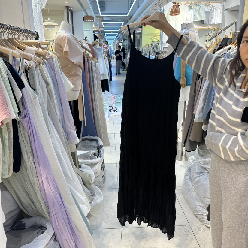 HARU韓國直郵女裝新品職業人氣推薦休閑25春夏熱賣連衣裙褶皺HARU連衣裙
