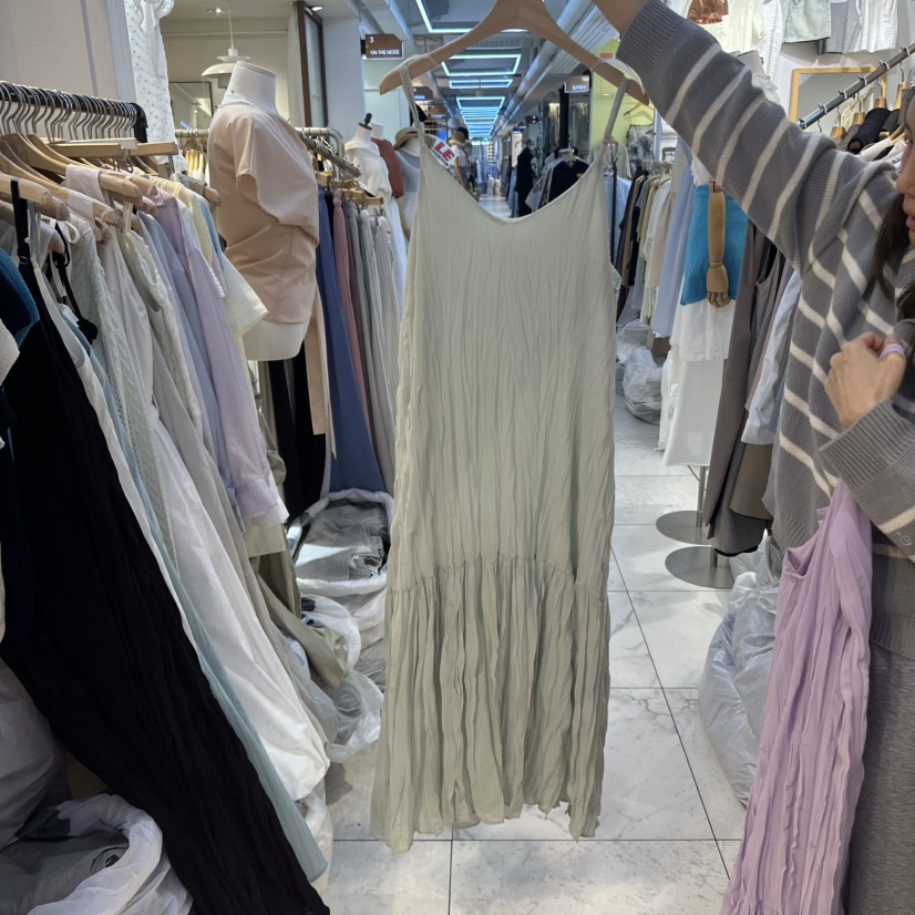 HARU韓國直郵女裝新品職業人氣推薦休閑25春夏熱賣連衣裙褶皺HARU連衣裙