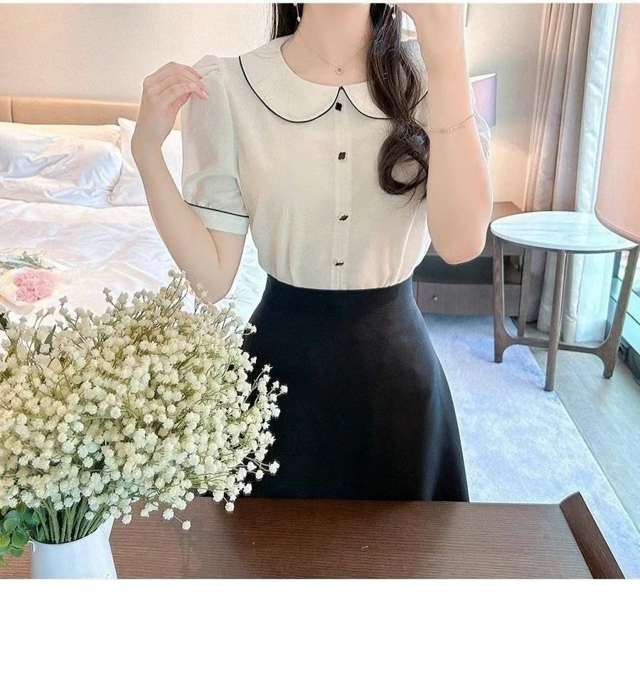 OLIVIA韓國㊣直郵東大門代購女裝新款25春夏熱賣襯衫蕾絲衫OLIVIA襯衫/蕾絲衫
