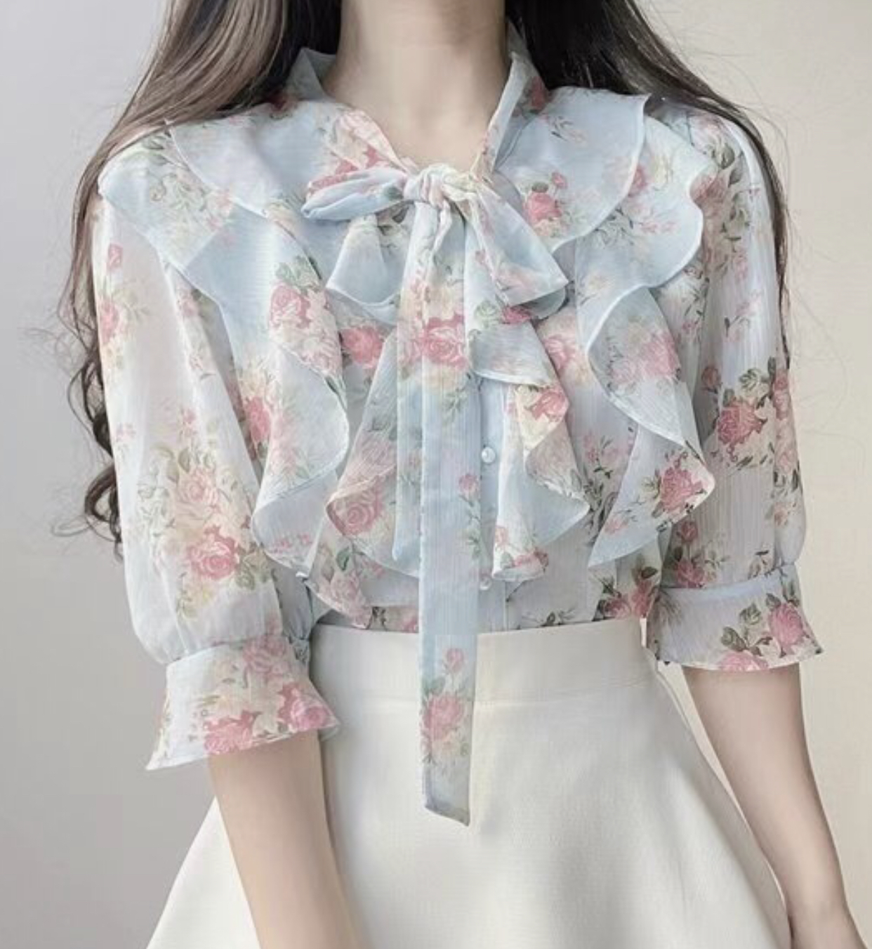 OLIVIA韓國㊣直郵東大門代購女裝新款25春夏人氣襯衫蕾絲衫OLIVIA襯衫/蕾絲衫圖色2