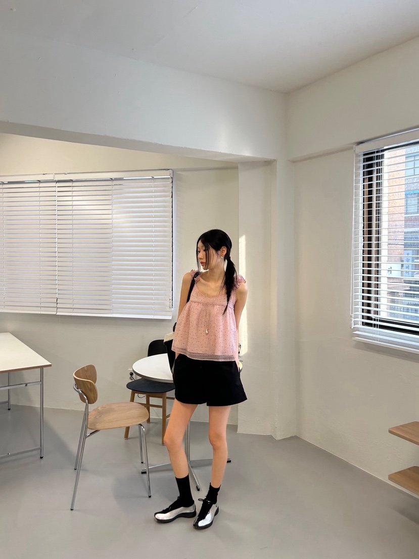 ME MO直郵韓國代購㊣女裝新品25春夏時尚推薦人氣吊帶背心ME MO吊帶/背心