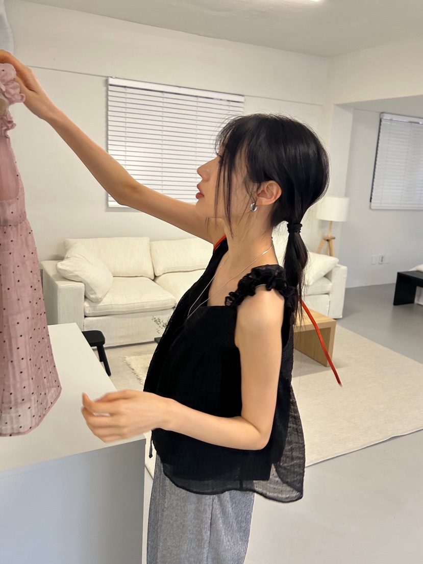 ME MO直郵韓國代購㊣女裝新品25春夏時尚推薦人氣吊帶背心ME MO吊帶/背心