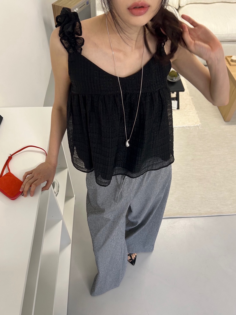 ME MO直郵韓國代購㊣女裝新品25春夏時尚推薦人氣吊帶背心ME MO吊帶/背心