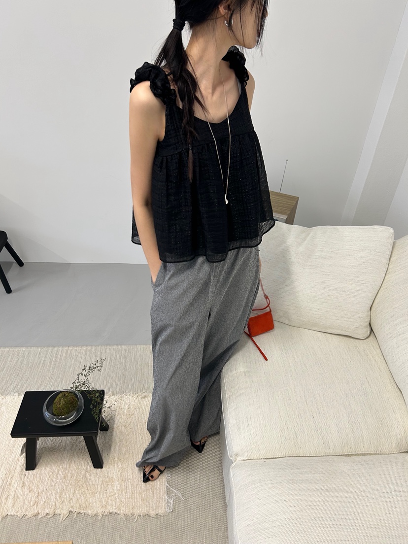 ME MO直郵韓國代購㊣女裝新品25春夏時尚推薦人氣吊帶背心ME MO吊帶/背心