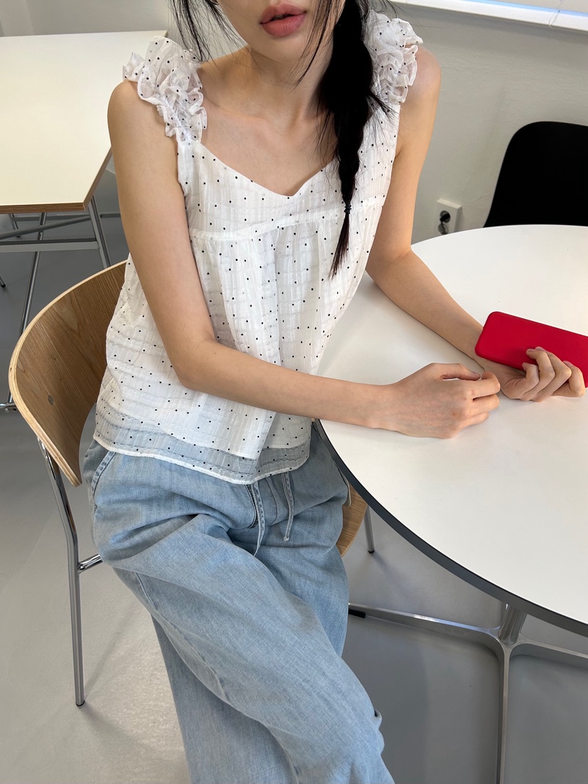 ME MO直郵韓國代購㊣女裝新品25春夏時尚推薦人氣吊帶背心ME MO吊帶/背心