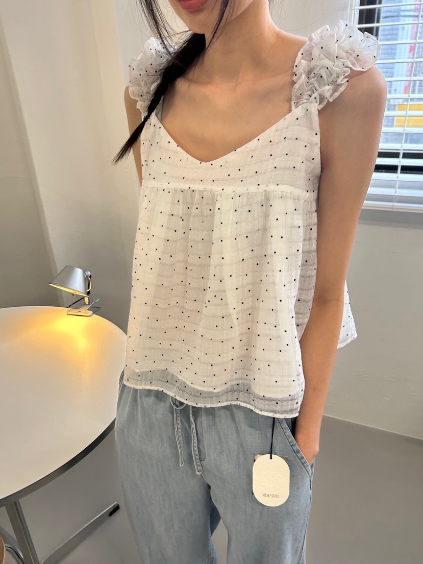 ME MO直郵韓國代購㊣女裝新品25春夏時尚推薦人氣吊帶背心ME MO吊帶/背心