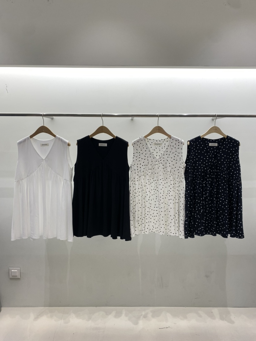 ONDO-P直郵韓國代購㊣女裝新品熱賣推薦25春夏吊帶背心褶皺ONDO-P吊帶/背心