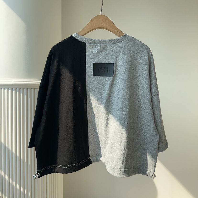 PALETTE-Q直郵韓國代購㊣女裝新款熱賣時尚休閑25春夏T恤口袋PALETTET恤