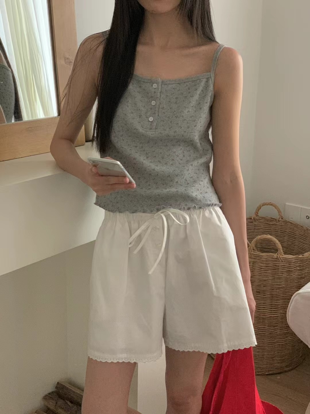 OBE直郵韓國代購㊣女裝新品人氣25春夏休閑熱賣推薦吊帶背心OBE吊帶/背心