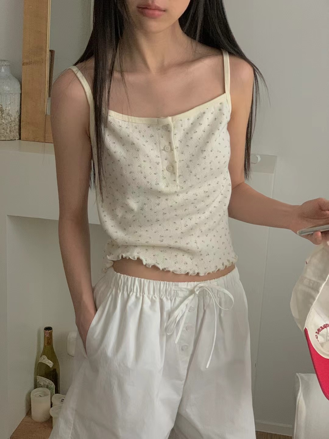OBE直郵韓國代購㊣女裝新品人氣25春夏休閑熱賣推薦吊帶背心OBE吊帶/背心圖色2