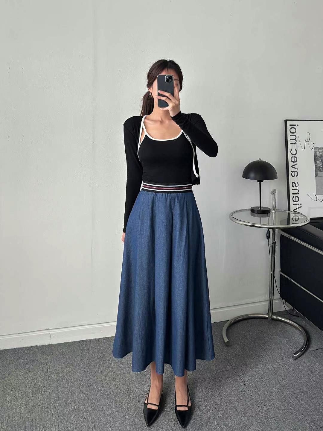 MINK DESIGN韓國㊣直郵東大門代購女裝新品時尚人氣熱賣長裙MINK DESIGN長裙
