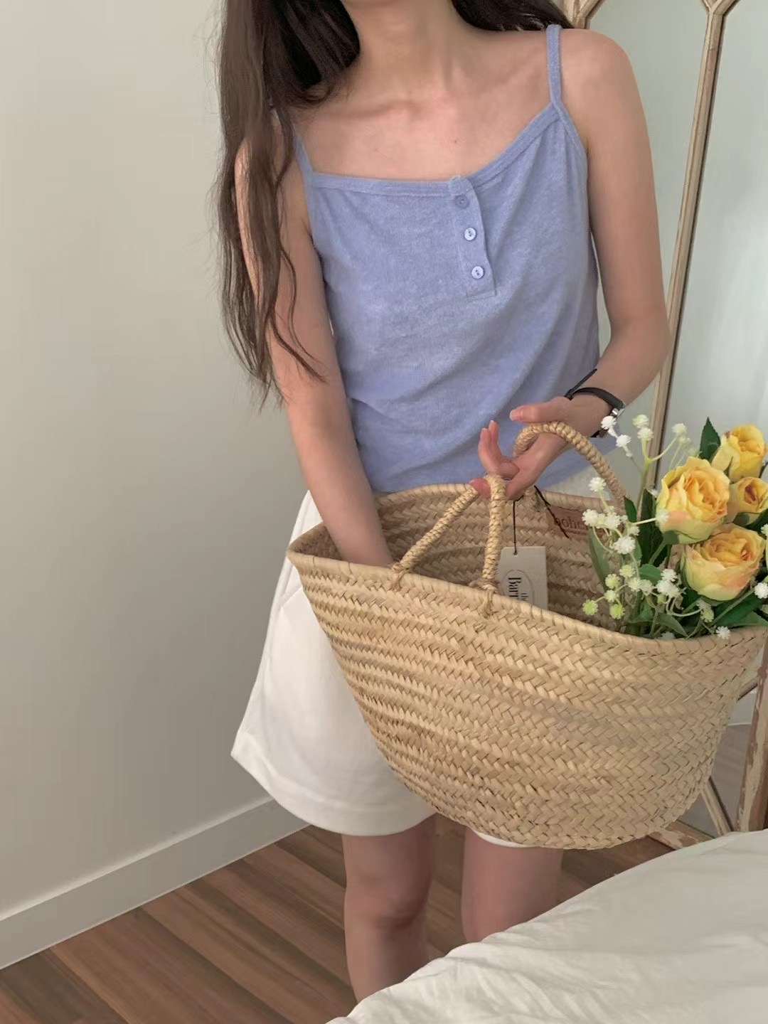 OBE韓國直郵㊣東大門實拍女裝新款25春夏推薦人氣時尚吊帶背心OBE吊帶/背心