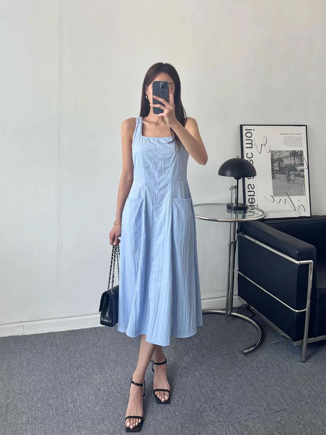 MINK DESIGN直郵韓國代購㊣女裝新款25春夏休閑時尚連衣裙MINK DESIGN連衣裙圖色2