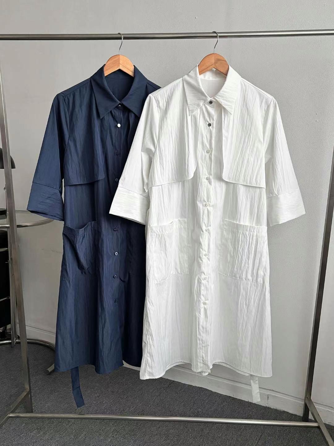 MINK DESIGN韓國㊣直郵東大門代購女裝新品休閑連衣裙含腰帶MINK DESIGN連衣裙