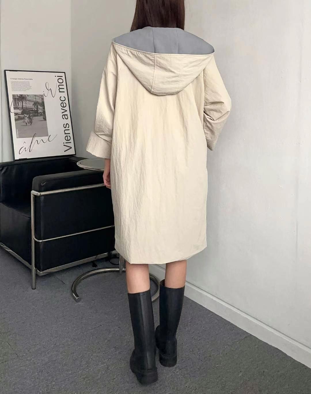 MINK DESIGN韓國直郵㊣女裝新品人氣休閑推薦25春夏長款風衣MINK DESIGN長款風衣