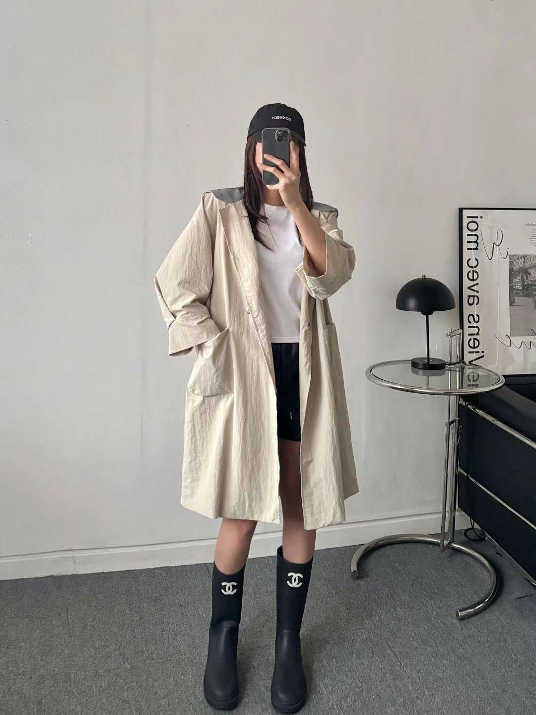 MINK DESIGN韓國直郵㊣女裝新品人氣休閑推薦25春夏長款風衣MINK DESIGN長款風衣圖色2