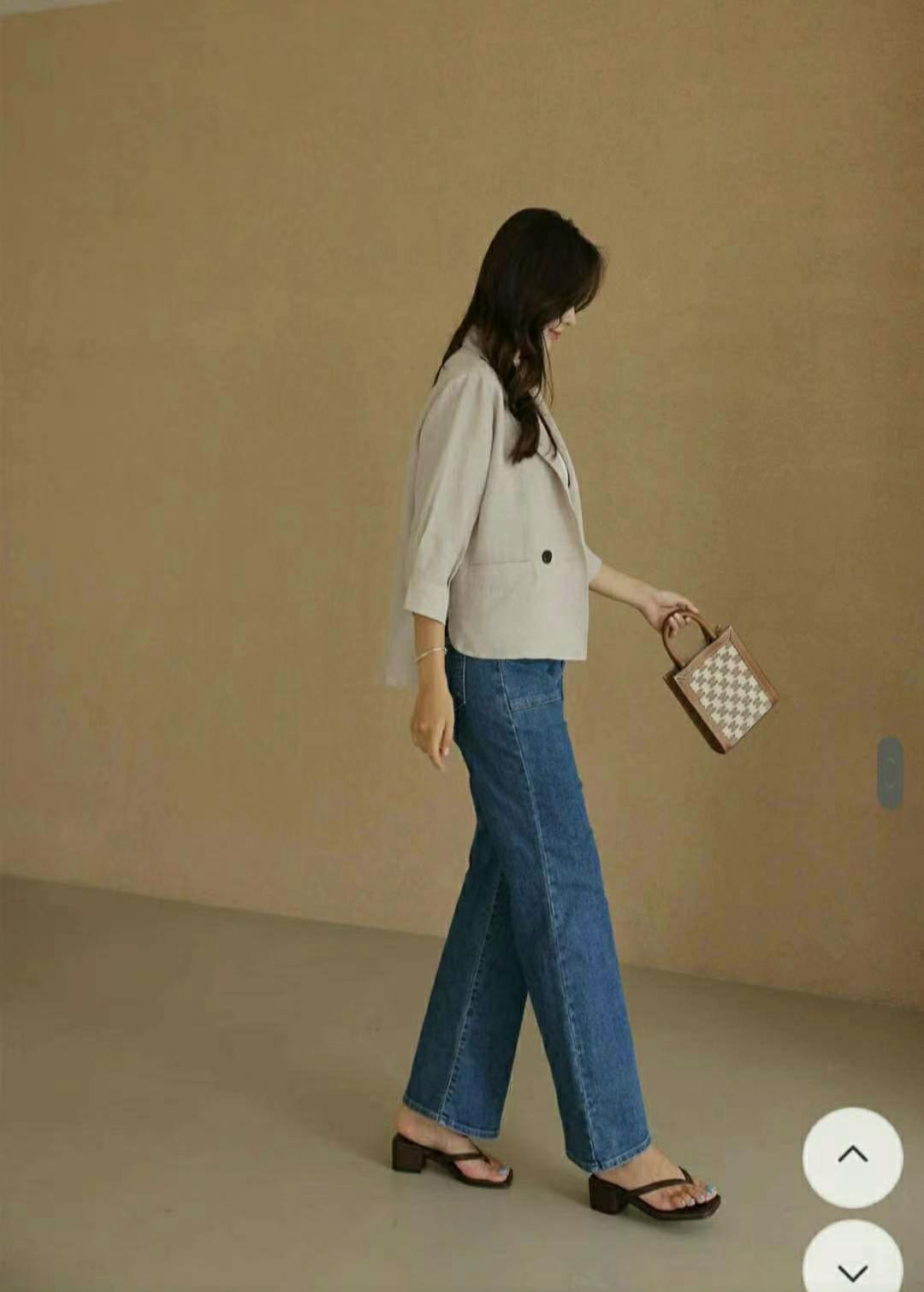 MINK DESIGN韓國㊣直郵東大門代購女裝新款時尚休閑人氣夾克MINK DESIGN夾克