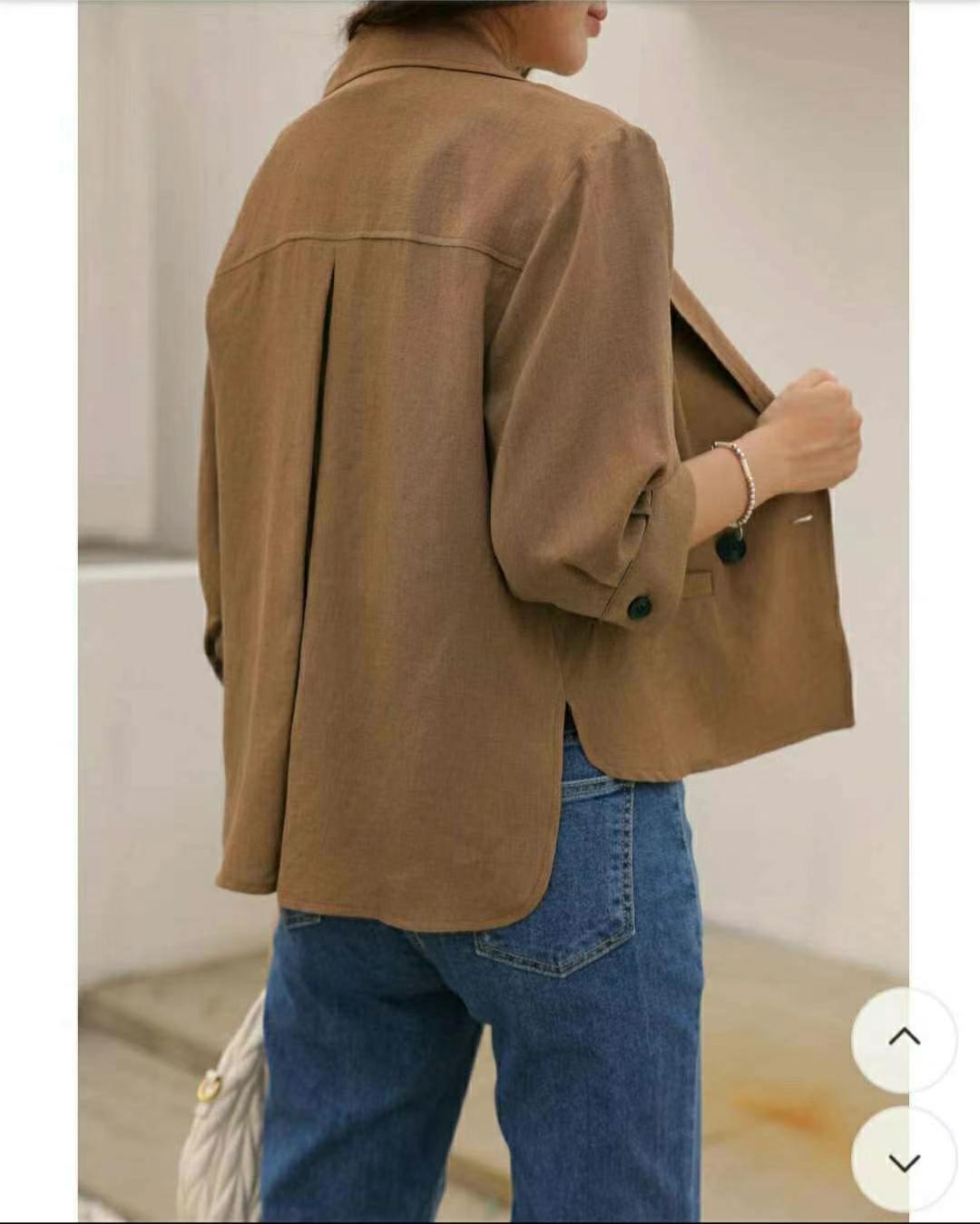 MINK DESIGN韓國㊣直郵東大門代購女裝新款時尚休閑人氣夾克MINK DESIGN夾克