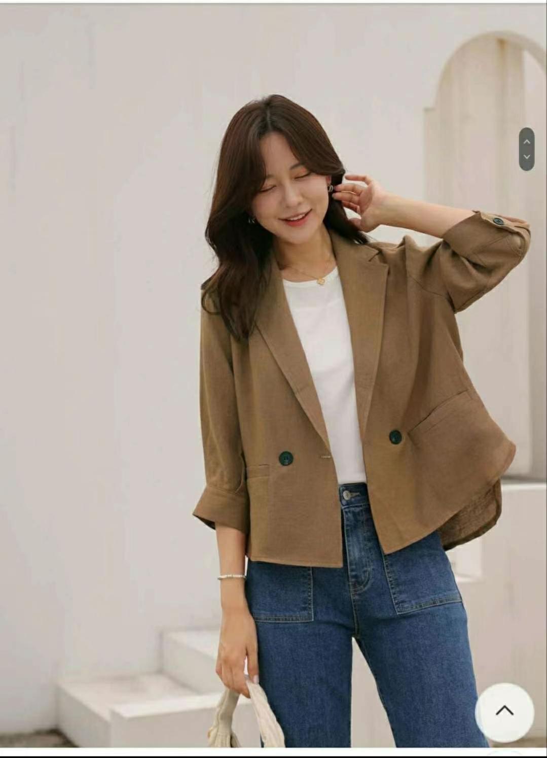MINK DESIGN韓國㊣直郵東大門代購女裝新款時尚休閑人氣夾克MINK DESIGN夾克圖色2