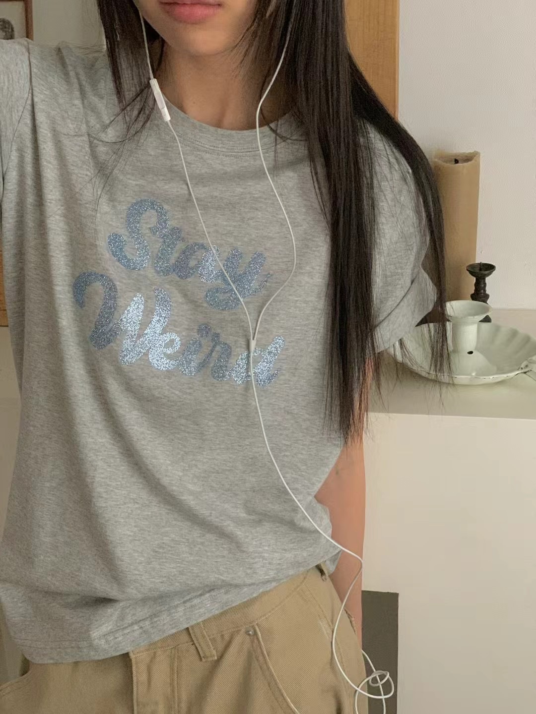 OBE韓國直郵㊣女裝新款推薦熱賣25春夏時尚休閑人氣T恤OBET恤