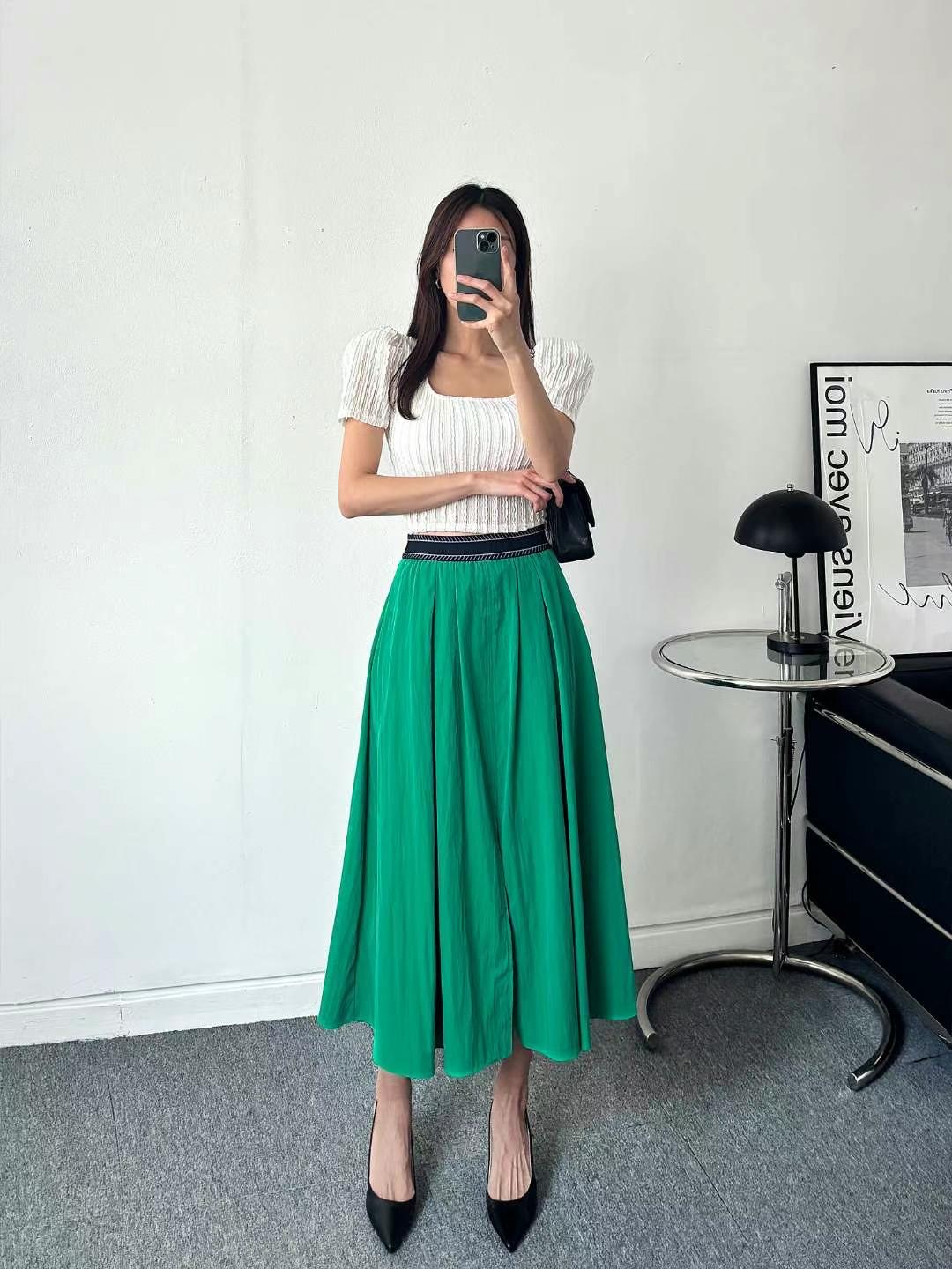 MINK DESIGN韓國直郵㊣東大門實拍女裝新款時尚休閑熱賣長裙MINK DESIGN長裙