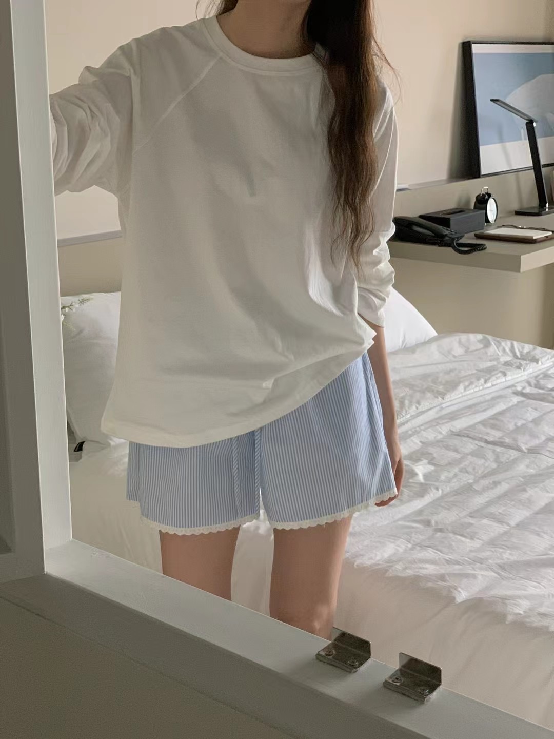 OBE韓國直郵㊣女裝新款人氣推薦25春夏熱賣休閑時尚長袖T恤OBE長袖T恤