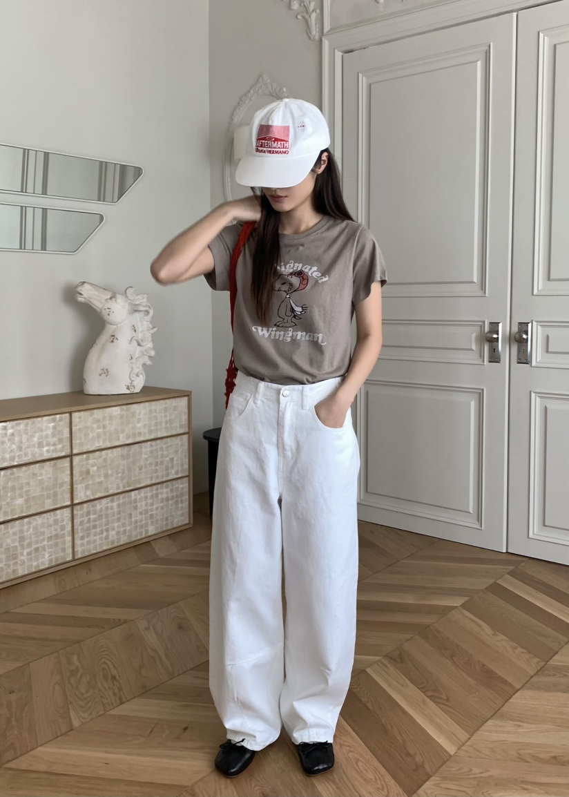 PEBBLE韓國直郵㊣東大門實拍女裝新款推薦25春夏熱賣時尚T恤PEBBLE/LAYERT恤