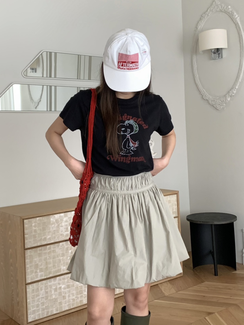 PEBBLE韓國直郵㊣東大門實拍女裝新款推薦25春夏熱賣時尚T恤PEBBLE/LAYERT恤