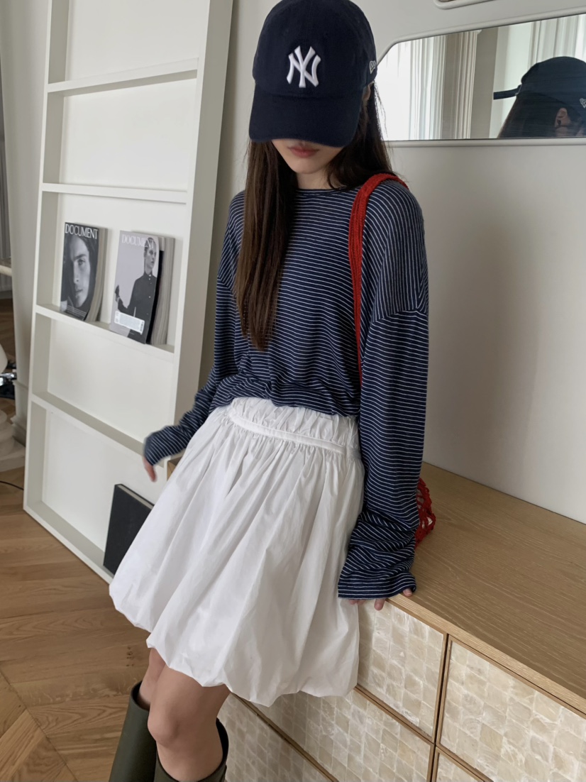 PEBBLE韓國直郵㊣東大門實拍女裝新款推薦25春夏休閑時尚短裙PEBBLE/LAYER短裙