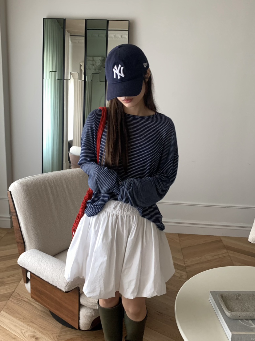 PEBBLE韓國直郵㊣東大門實拍女裝新款推薦25春夏休閑時尚短裙PEBBLE/LAYER短裙