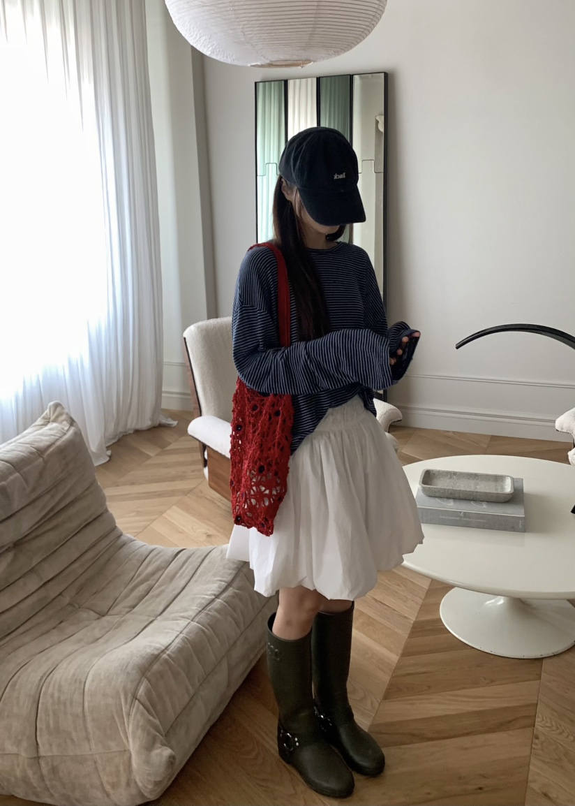 PEBBLE韓國直郵㊣東大門實拍女裝新款推薦25春夏休閑時尚短裙PEBBLE/LAYER短裙