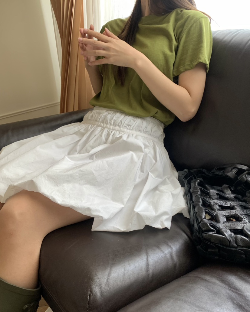 PEBBLE韓國直郵㊣東大門實拍女裝新款推薦25春夏休閑時尚短裙PEBBLE/LAYER短裙
