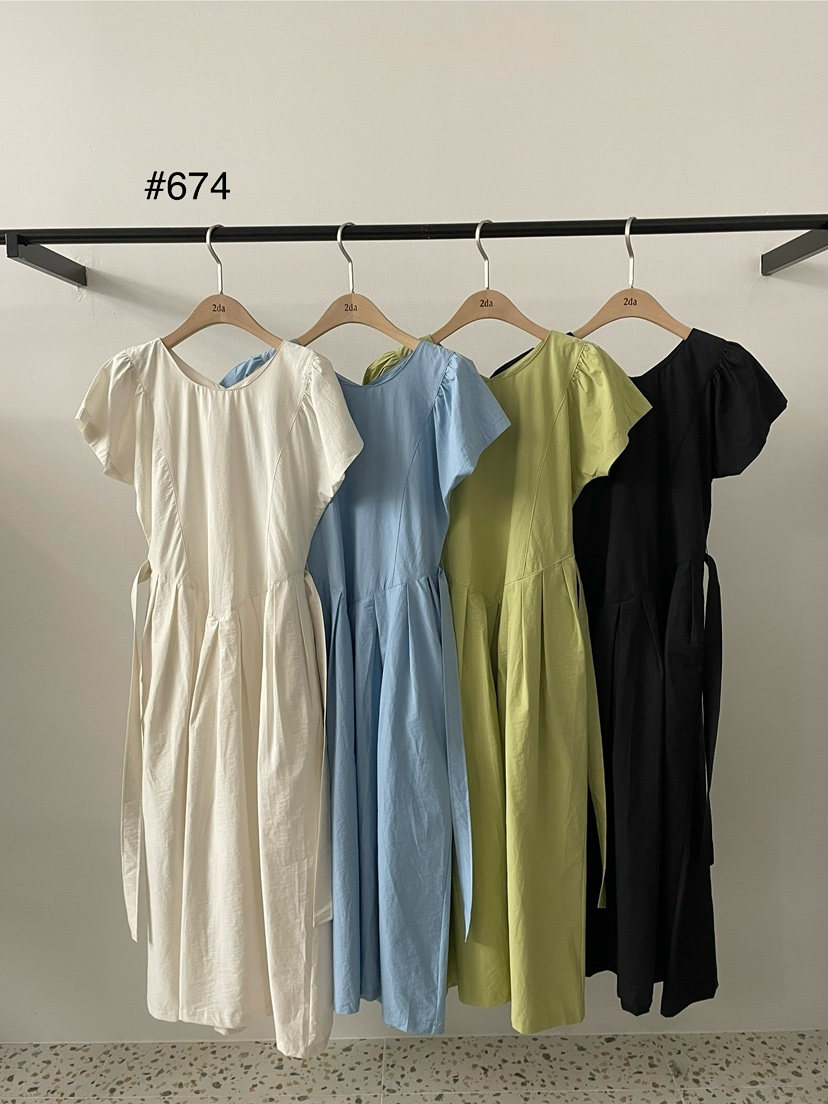 DARIMI-P直郵韓國代購㊣女裝新品25春夏時尚熱賣連衣裙含腰帶2da/DARIMI-P連衣裙