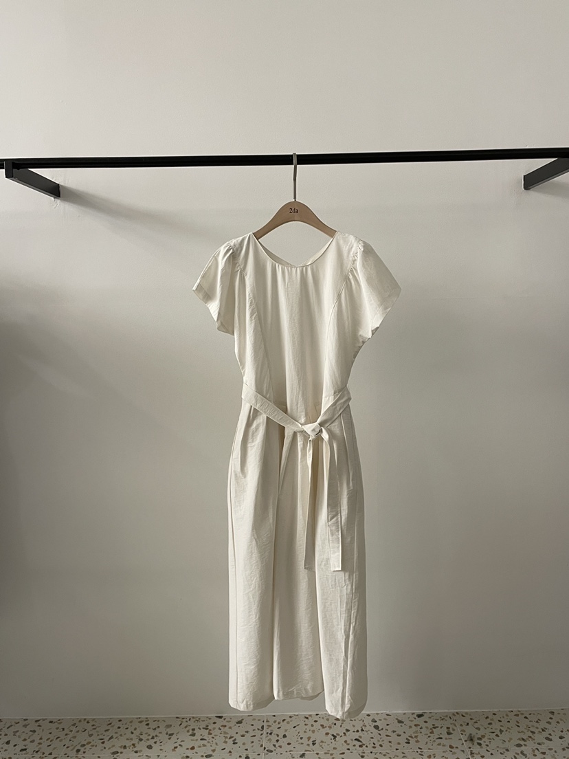 DARIMI-P直郵韓國代購㊣女裝新品25春夏時尚熱賣連衣裙含腰帶2da/DARIMI-P連衣裙