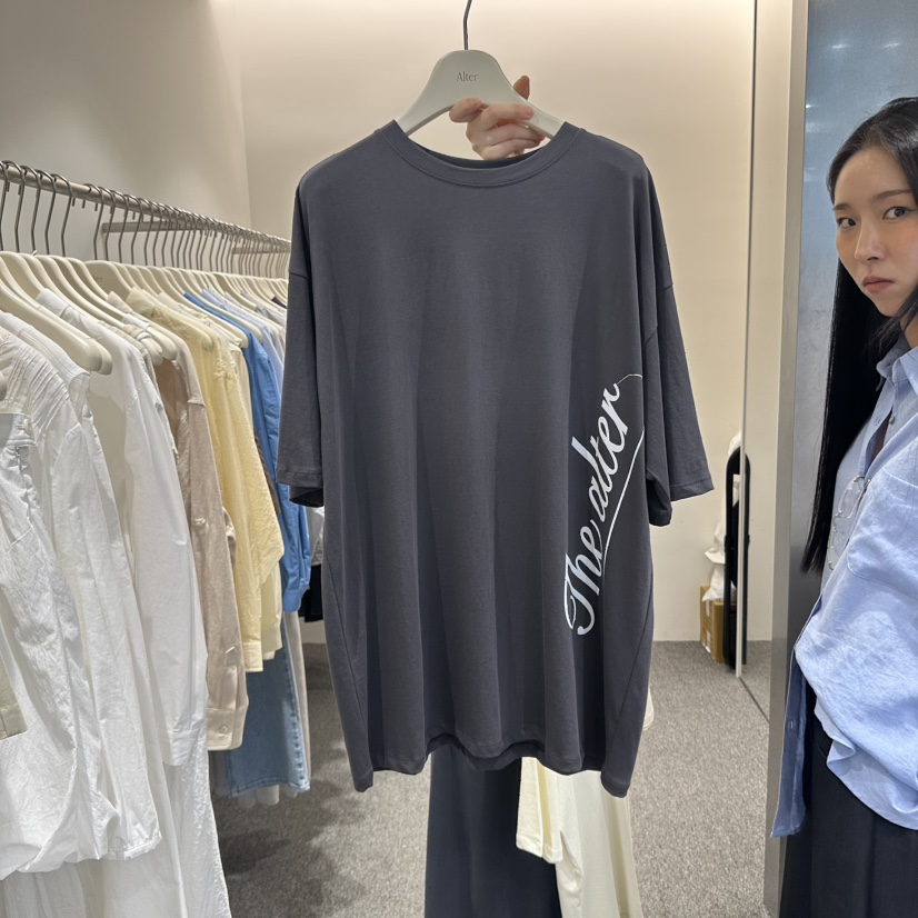 ALTER直郵韓國代購㊣女裝新款休閑推薦人氣25春夏熱賣時尚T恤AlterT恤圖色3