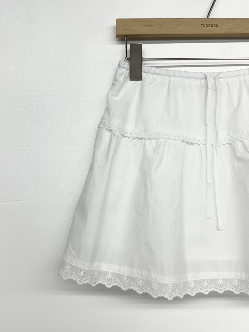TOOGOOD直郵韓國代購㊣女裝新品休閑熱賣25春夏短裙蕾絲雙層TOOGOOD短裙