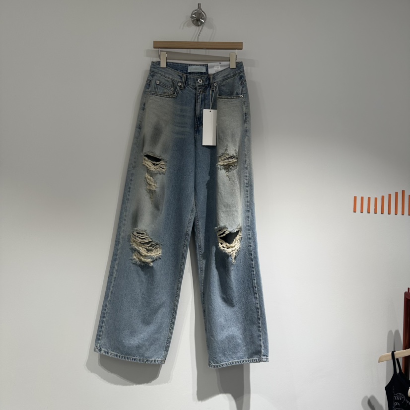 GRAYMELLOW韓國㊣直郵東大門代購女裝新款休閑時尚推薦牛仔褲GRAYMELLOW牛仔褲