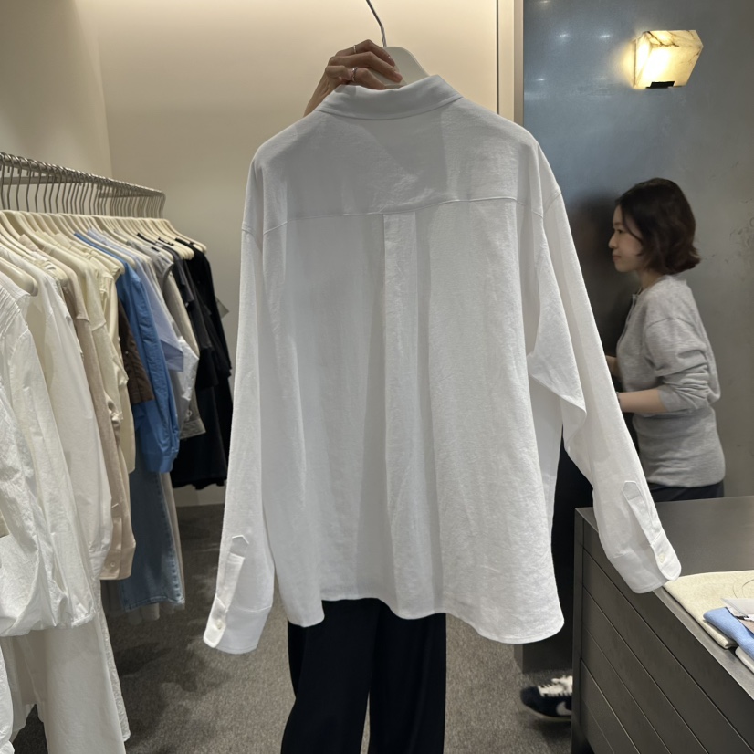 ALTER韓國直郵㊣女裝新品25春夏人氣休閑熱賣襯衫蕾絲衫亞麻布Alter襯衫/蕾絲衫