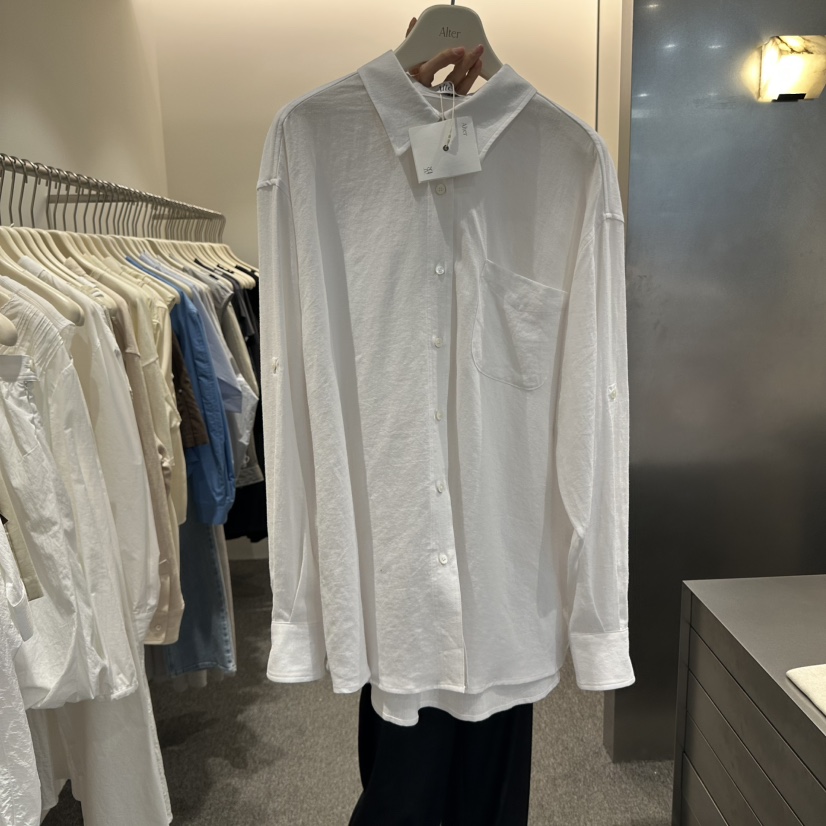 ALTER韓國直郵㊣女裝新品25春夏人氣休閑熱賣襯衫蕾絲衫亞麻布Alter襯衫/蕾絲衫圖色3