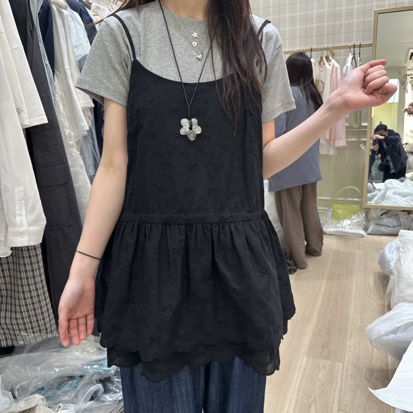 OURMOMENT韓國㊣直郵東大門代購女裝新款時尚休閑熱賣吊帶背心OURMOMENT吊帶/背心圖色2