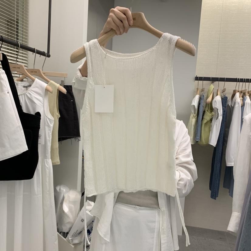 AND THE直郵韓國代購㊣女裝新品時尚推薦25春夏人氣吊帶背心AND THE吊帶/背心圖色4