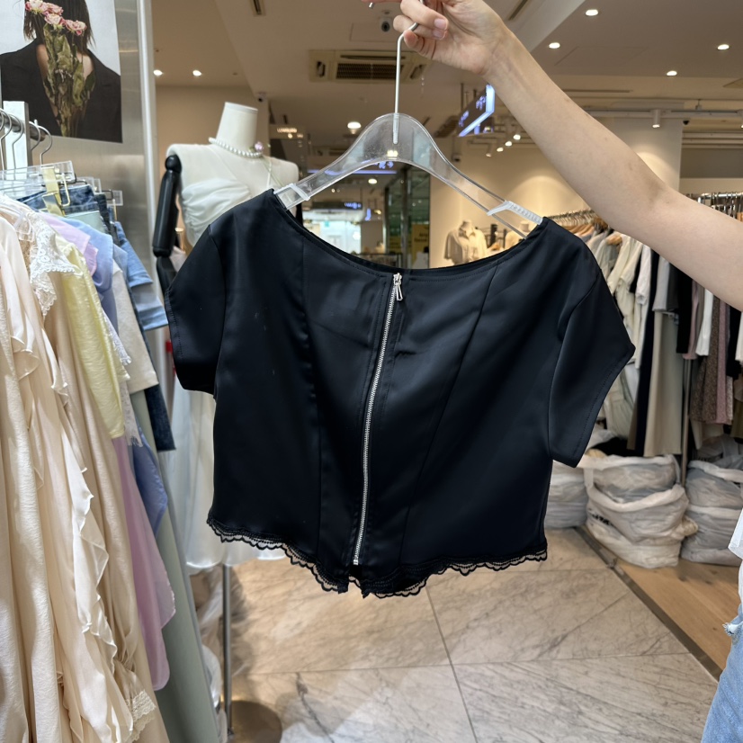 CHEAP-CHIC韓國直郵㊣東大門實拍女裝新品休閑25春夏襯衫蕾絲衫CHEAP-CHIC/CHARLES THE SECOND襯衫/蕾絲衫