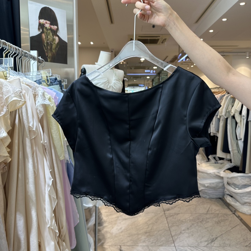 CHEAP-CHIC韓國直郵㊣東大門實拍女裝新品休閑25春夏襯衫蕾絲衫CHEAP-CHIC/CHARLES THE SECOND襯衫/蕾絲衫圖色2