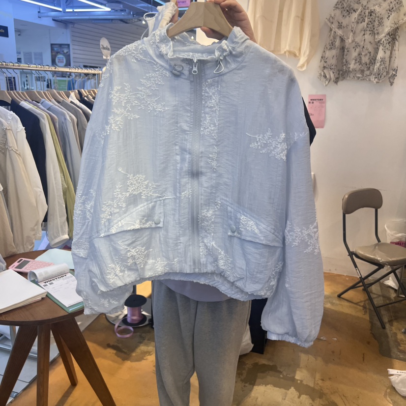 SIMPLE PARK/WMSTORY韓國直郵㊣東大門實拍女裝新款25春夏夾克蕾絲SIMPLE PARK/WMSTORY夾克圖色2